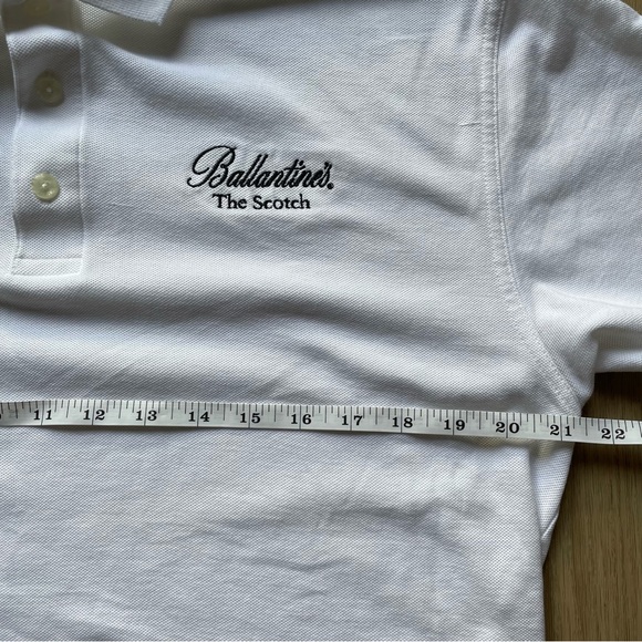 Nike Golf Dri-FIT men’s white Ballantine’s Scotch polo, size medium - Picture 2 of 9